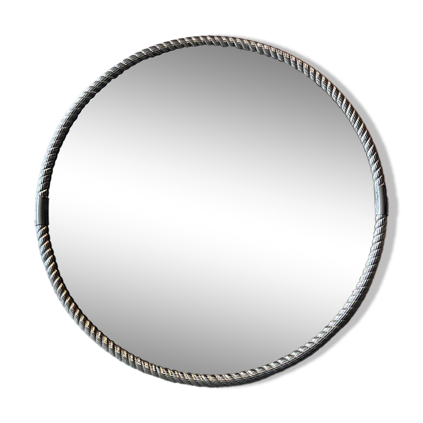 Vintage 1960s Twisted Metal Mirror