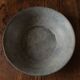 Round zinc basin planter with two handles underneath