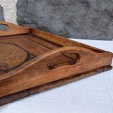 Plateau en marqueterie Art Nouveau