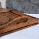 Art Nouveau marquetry tray