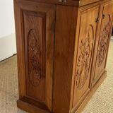 Foldable solid tech bar cabinet