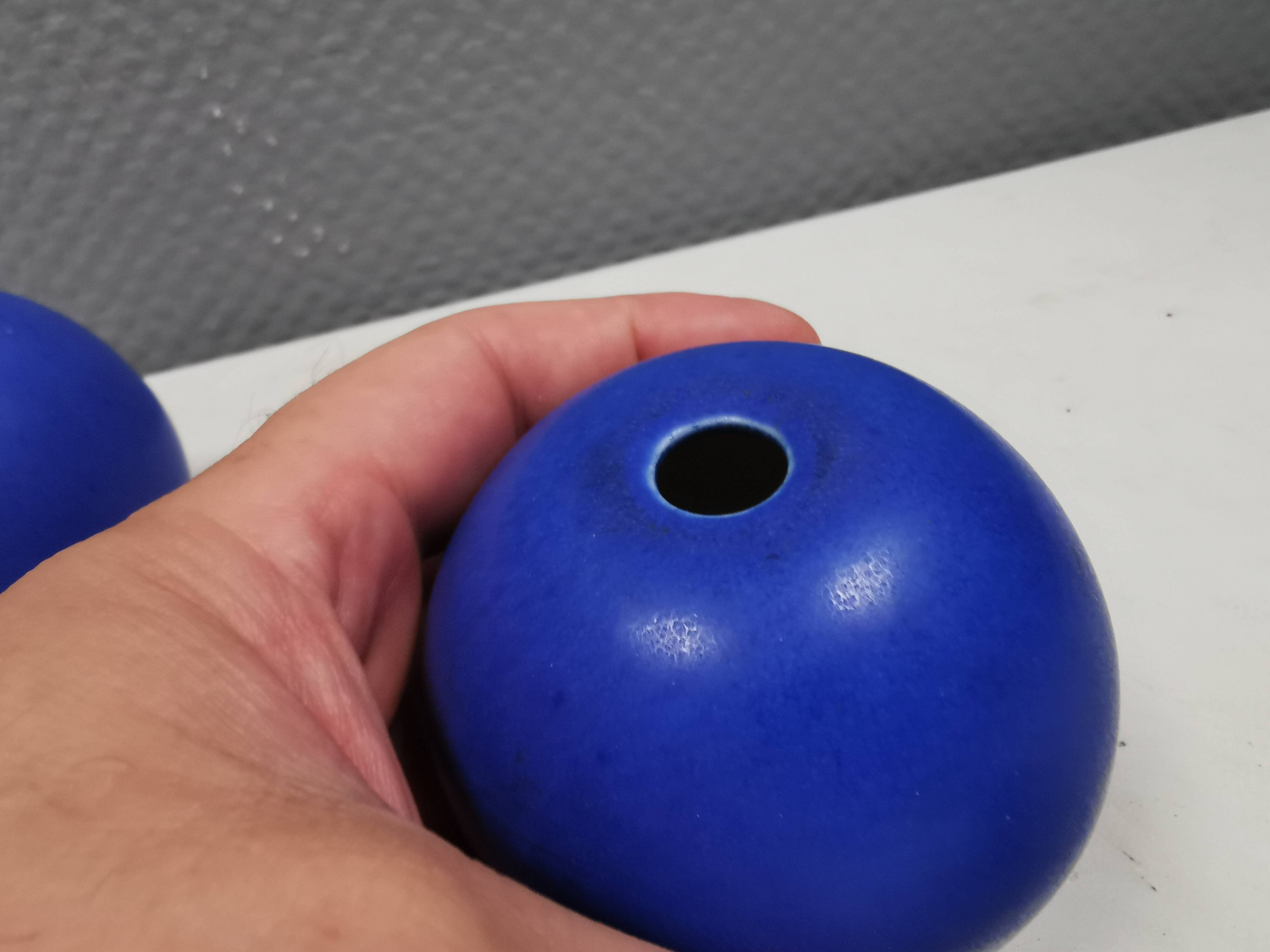 Two beautiful small vases by Preben Brandt Larsen (PBL) Denmark 1980s