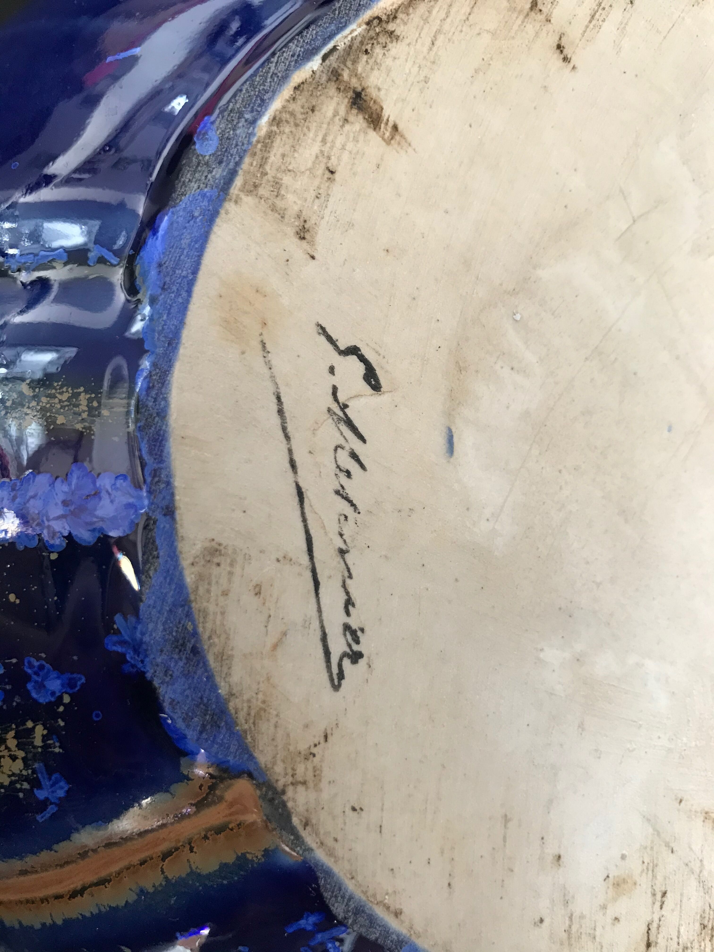 Vase with 3 handles - Gilbert Méténier - Fabrique Méténier à Gannat Art deco - art stoneware