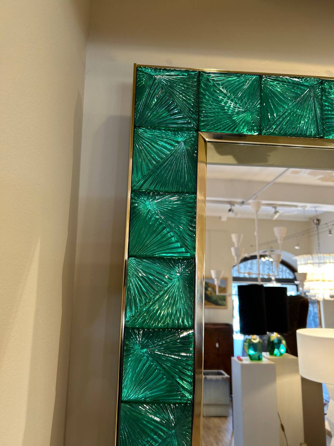 Murano mirror, cut glass, 20th century