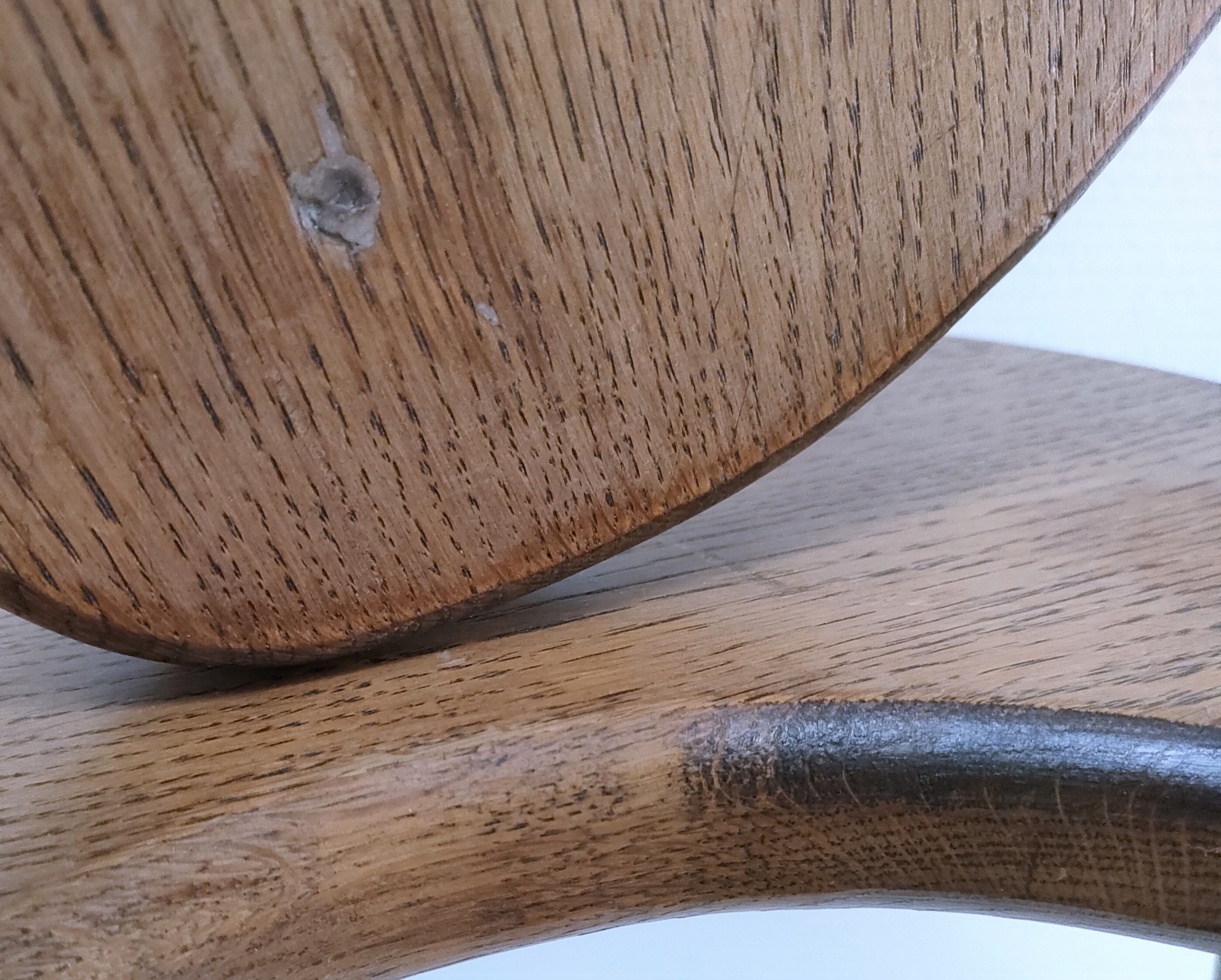 Pair of tripod stools feet solid wood solid wood vintage design