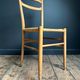 Pair of vintage chairs with rope, antique seating furniture