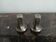 silver-plated salt and pepper shakers - Art Deco period
