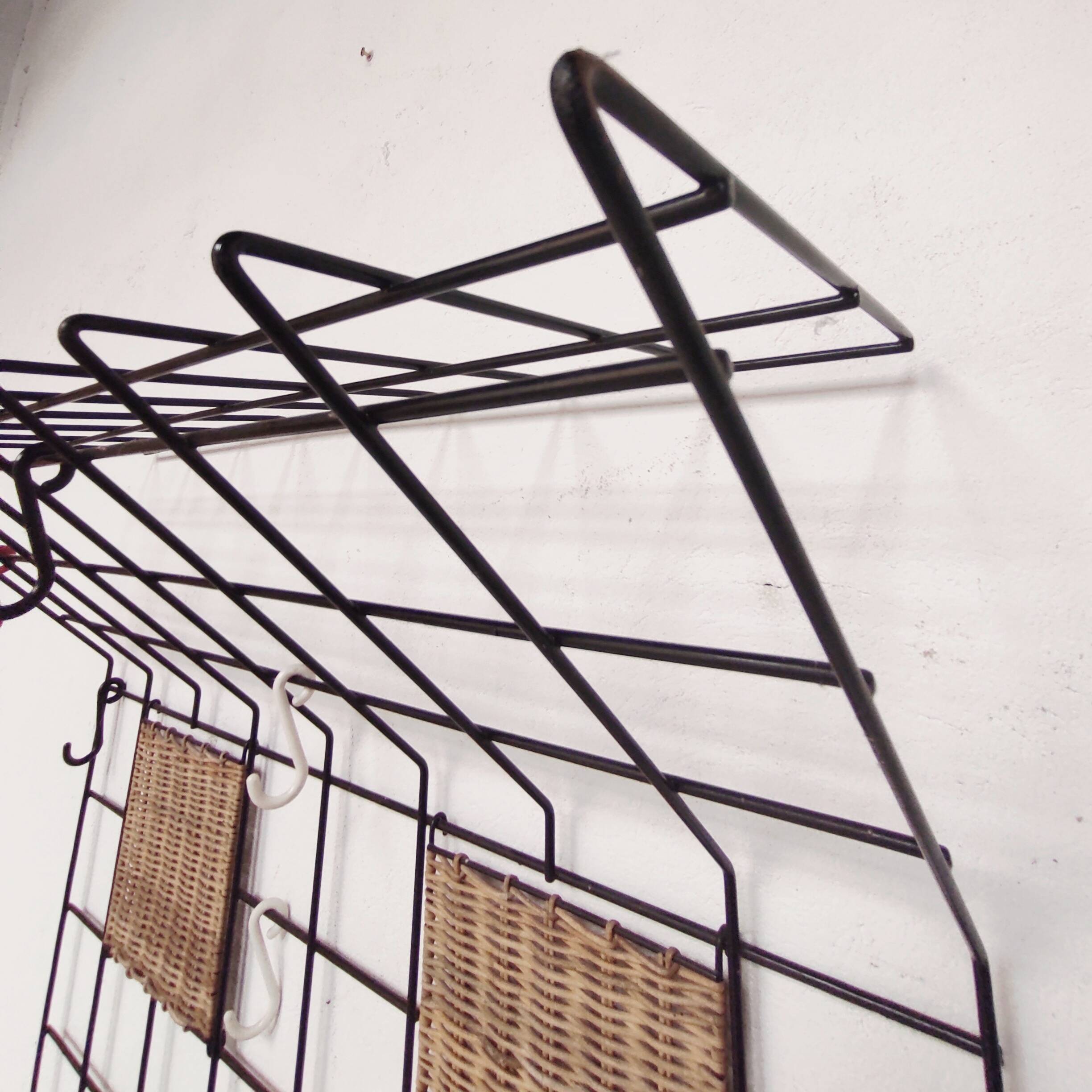 Wall-mounted coat rack, 1960
