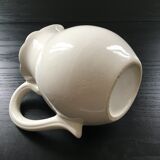 Fruit decoration pitcher in slip