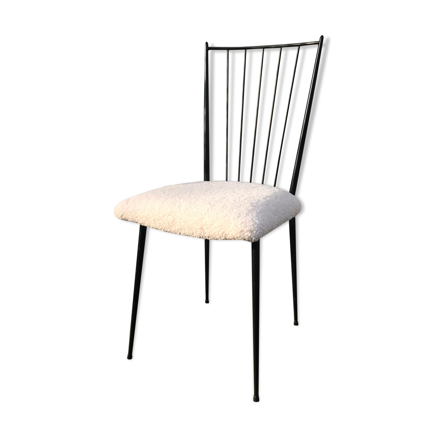 Chaise primavera vintage assise bouclette