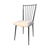 Chaise primavera vintage assise bouclette