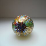 Murano Millefiori egg paper press golden powder