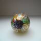 Presse papier œuf Murano Millefiori poudre d'or