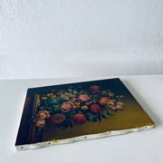 Oil on canvas bouquet of flowers signed Anceschi