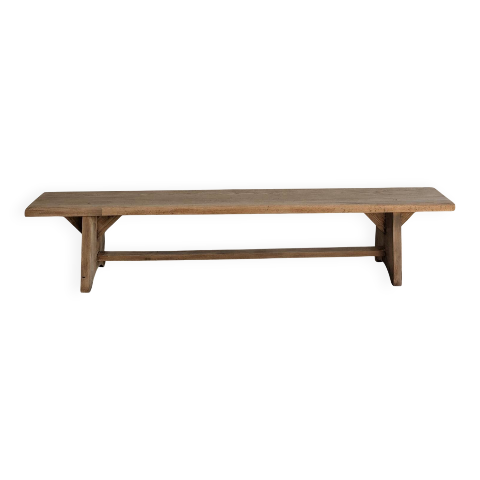 Large solid wood farm benches