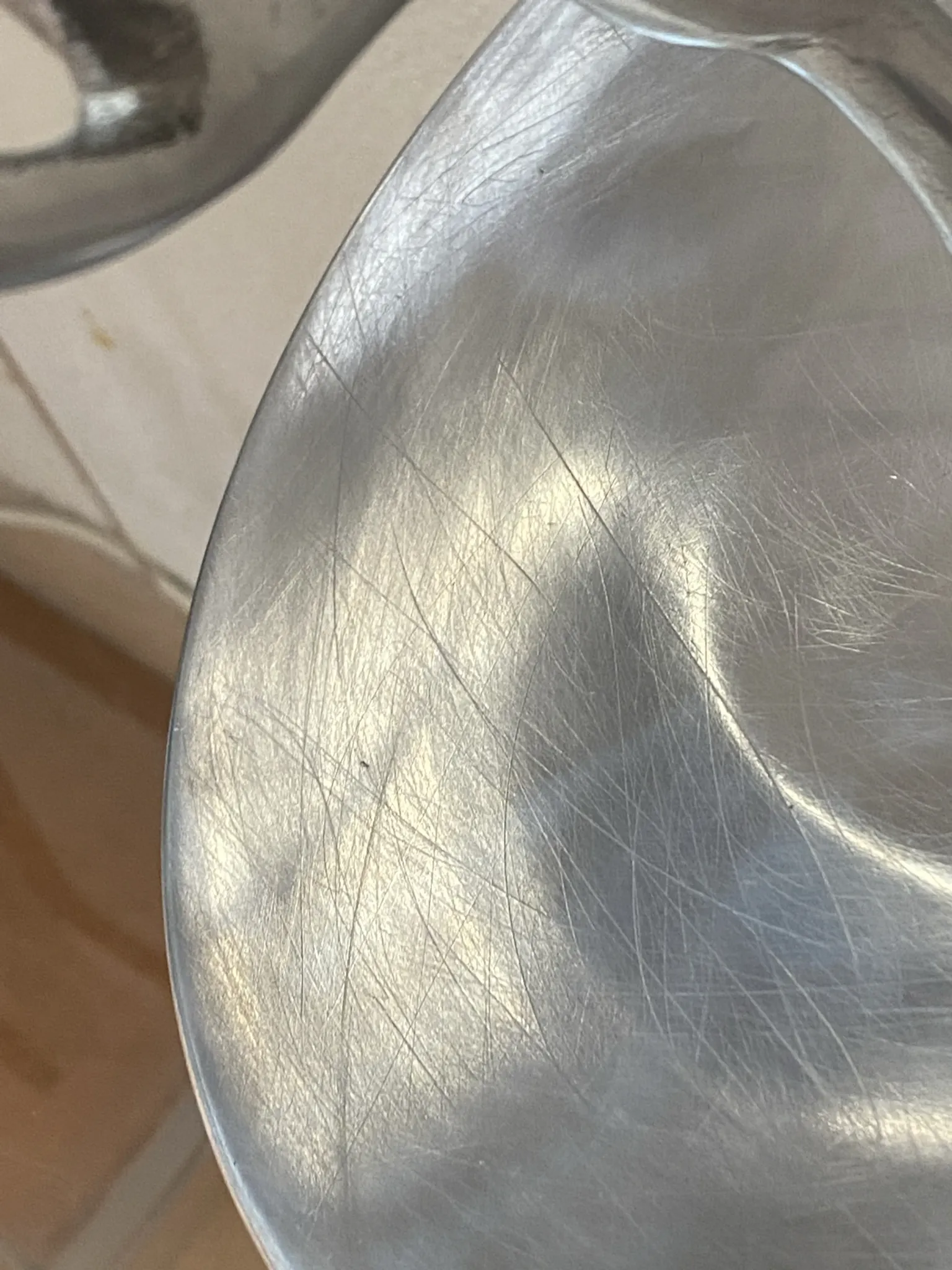 Polished aluminium plate