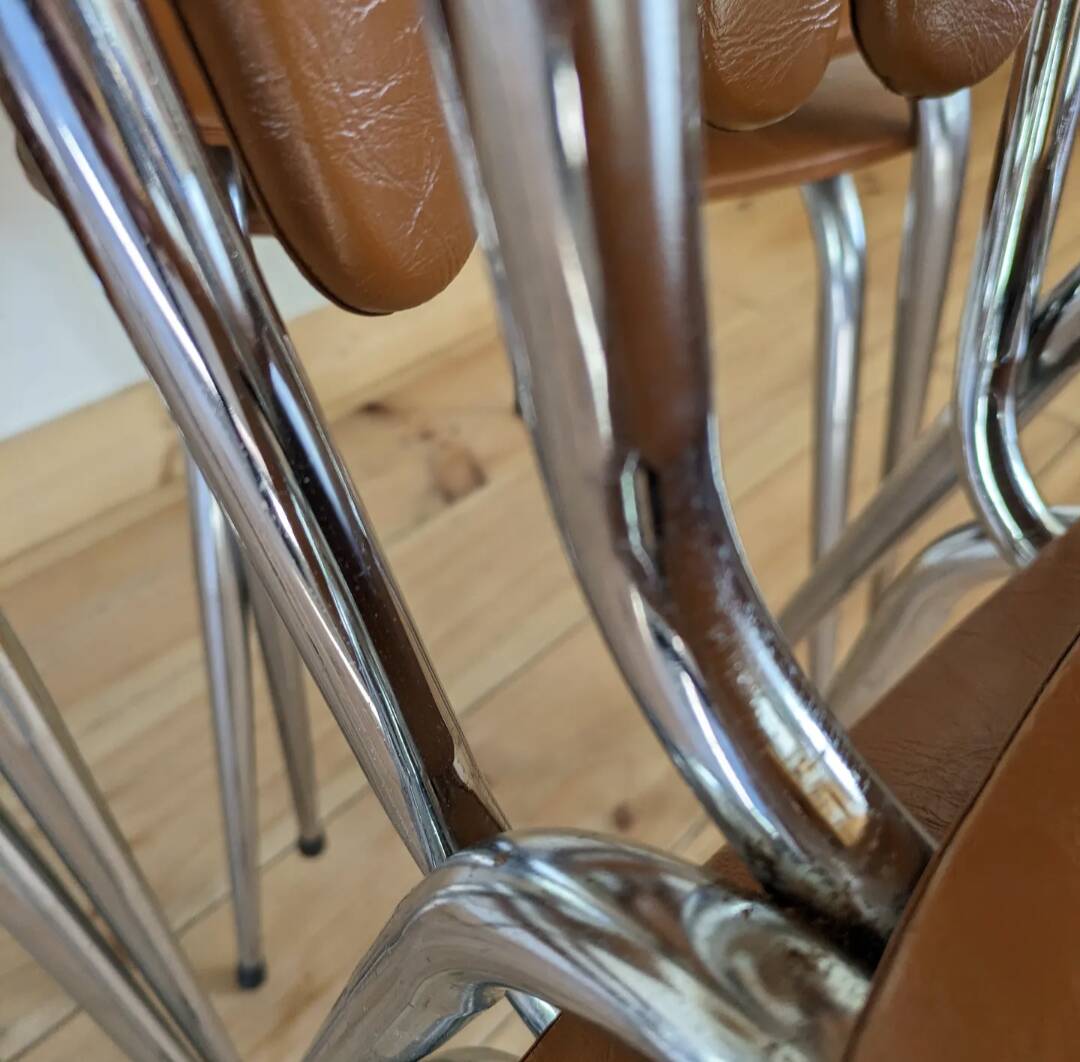 Suite of 6 “Petals” chairs circa 1970