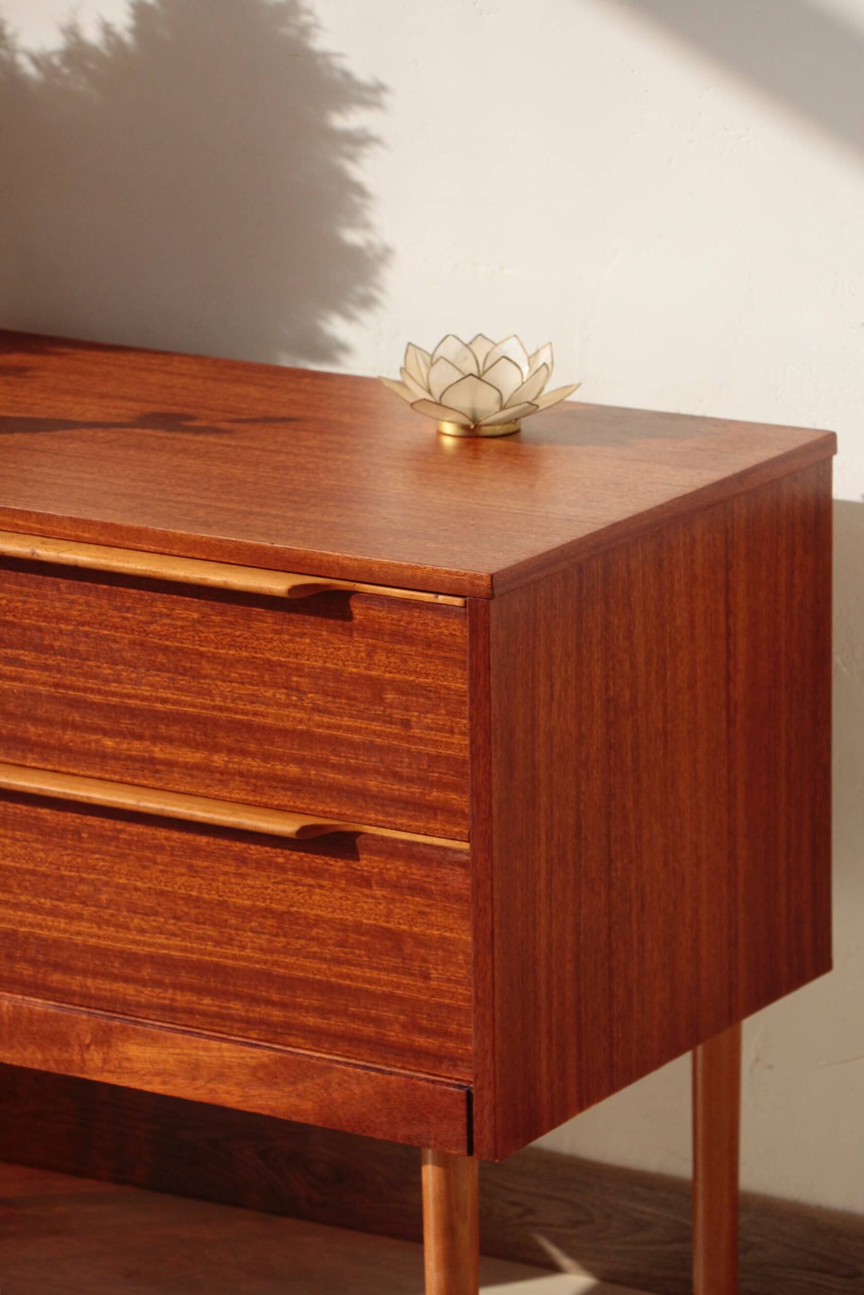 Vintage Teak Chest of Drawers – Small Restored Scandinavian Furniture