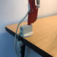 Red architect lamp