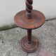 CHARLES DUDOUYT vintage floor lamp, turned wood