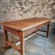 Antique French farmhouse dining table – Walnut work table, late 19th century