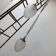 Antique german etched glass brass pendant light