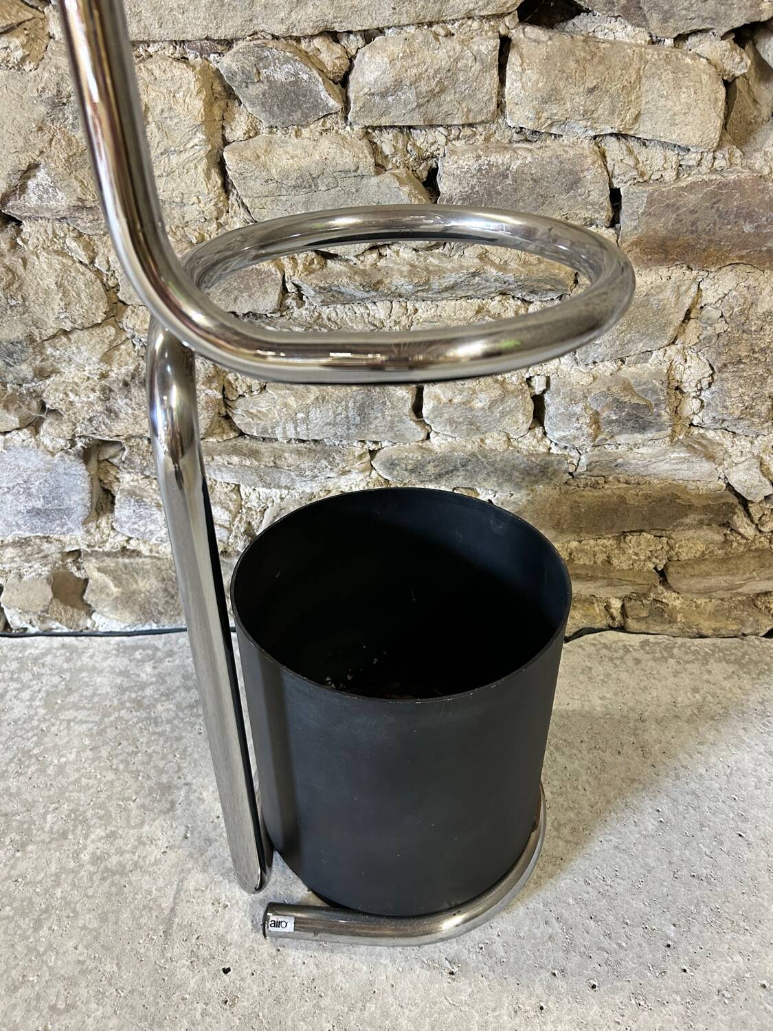 Metal umbrella stand by Forma e Funzione for Airon 1980