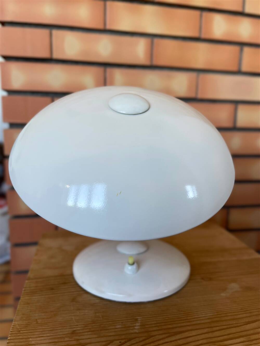 Original Bauhaus white desk lamp by Helo Leuchten