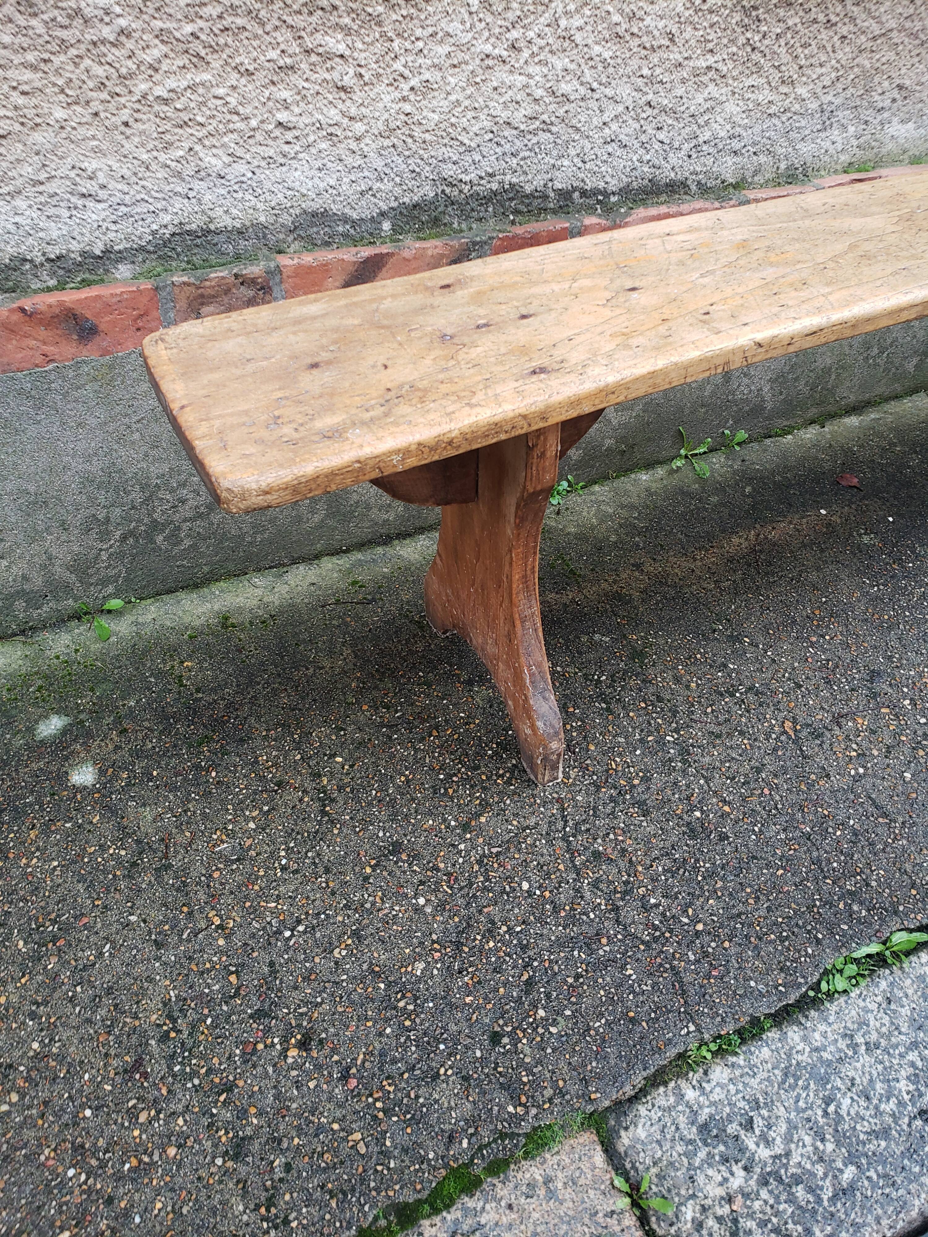 Wooden farm bench "perch"