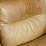 Leather sofa, Albany model, late 70's, Roset edition