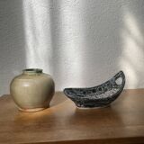 Empty ceramic pocket Fatlava Vallauris 1950