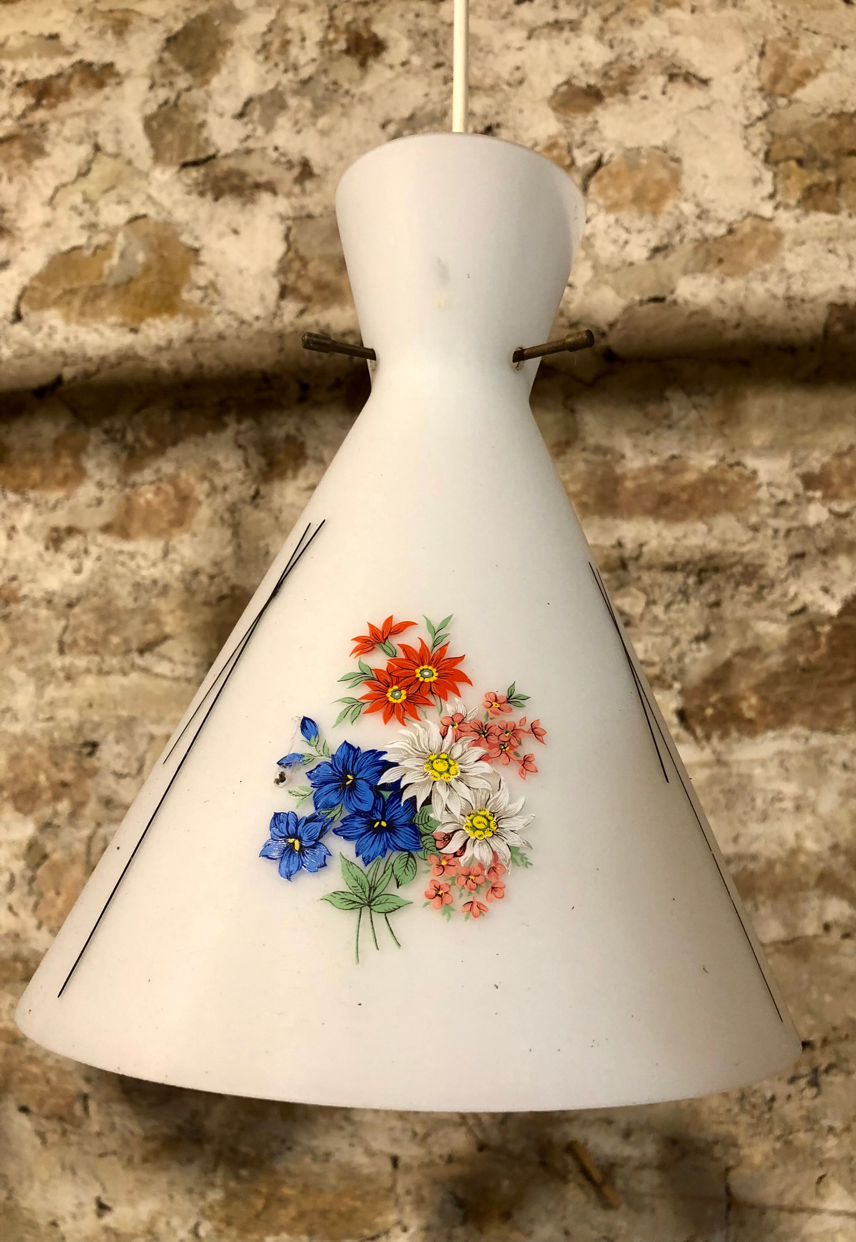 Vintage opaline lamp