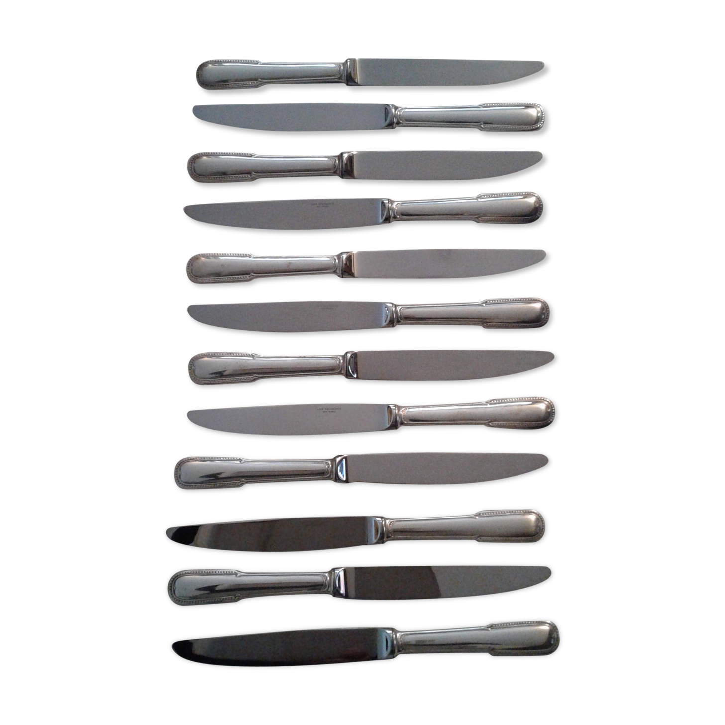 12 knives stainless steel Guy Degrenne