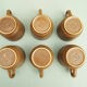 6 stoneware cups