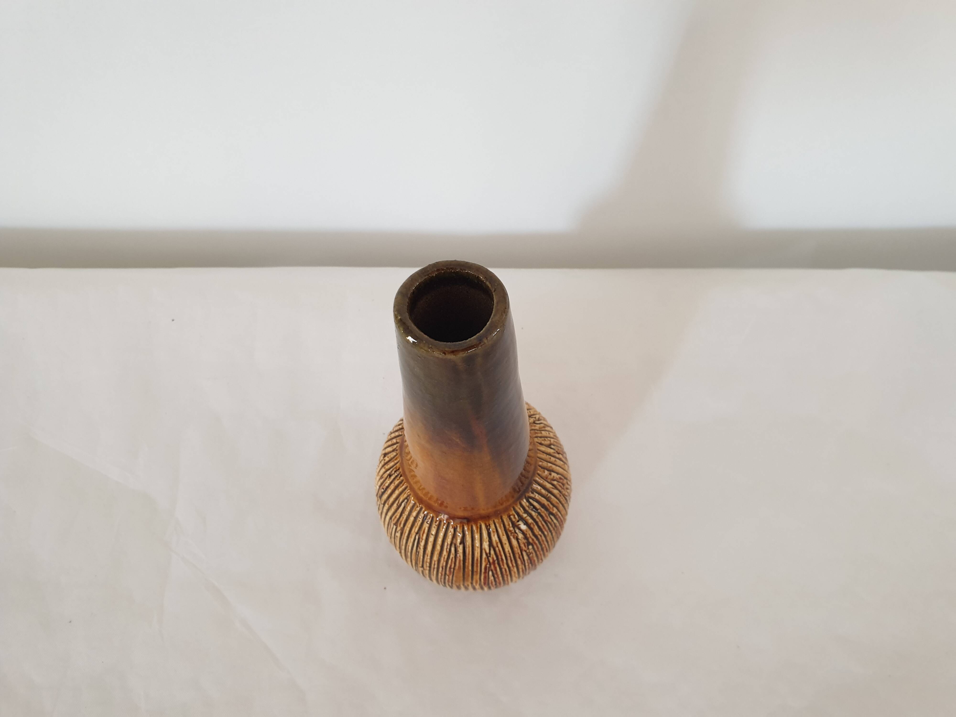 Scandinavian design ceramic soliflore vase - Vintage 70's
