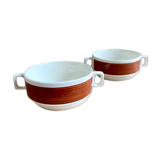 2 vintage Boch La Louvière Kéramis bowls