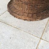 Wicker basket armchairs