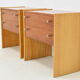 Pair of mid-century Bedside Tables,Bucovice,1970's.