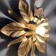 Vintage wall light in gold metal