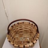 Vintage wooden basket for picking mushrooms