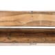 Long coffre à grains en noyer formant banc, 220cm.