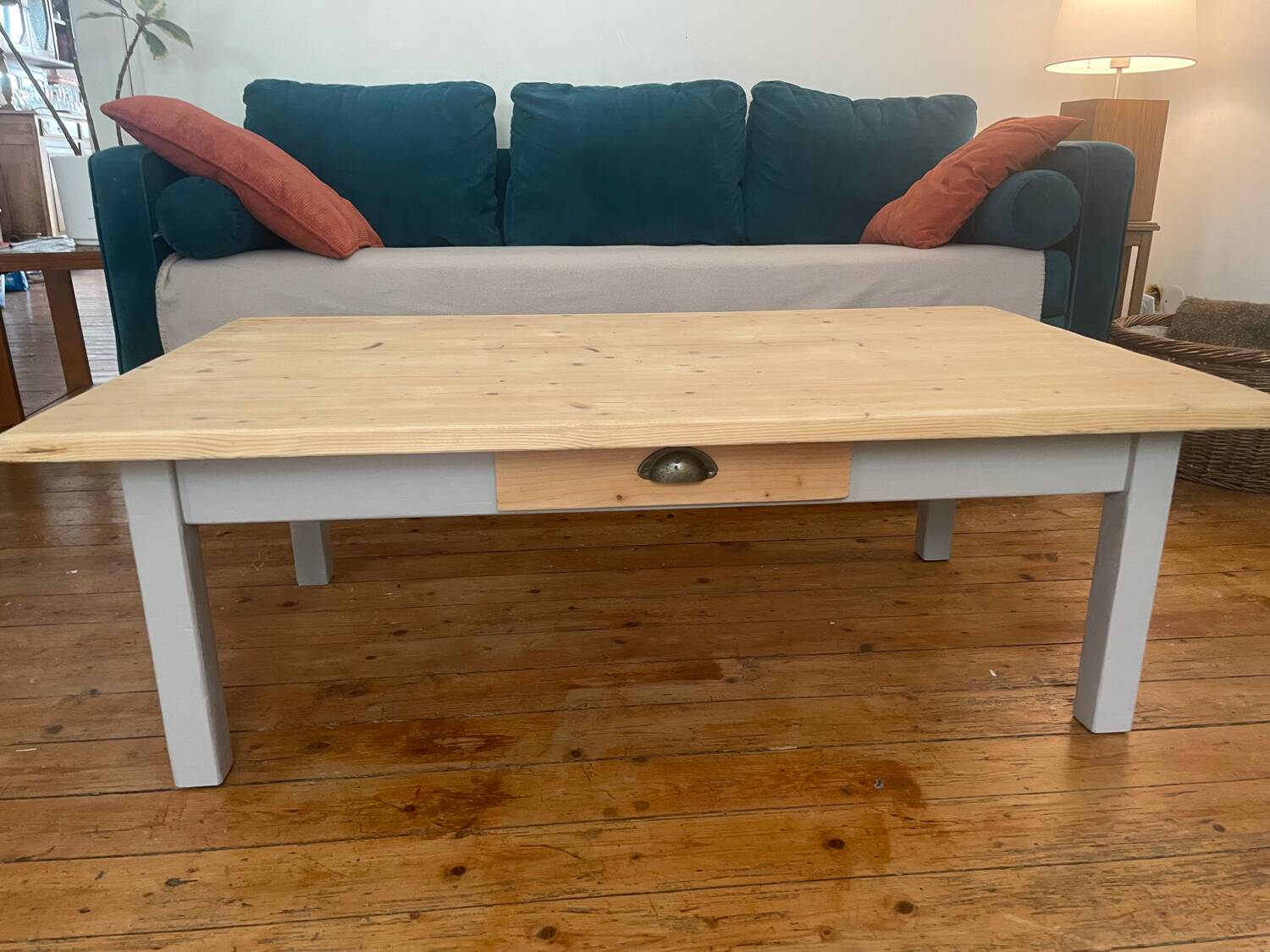 Wooden coffee table