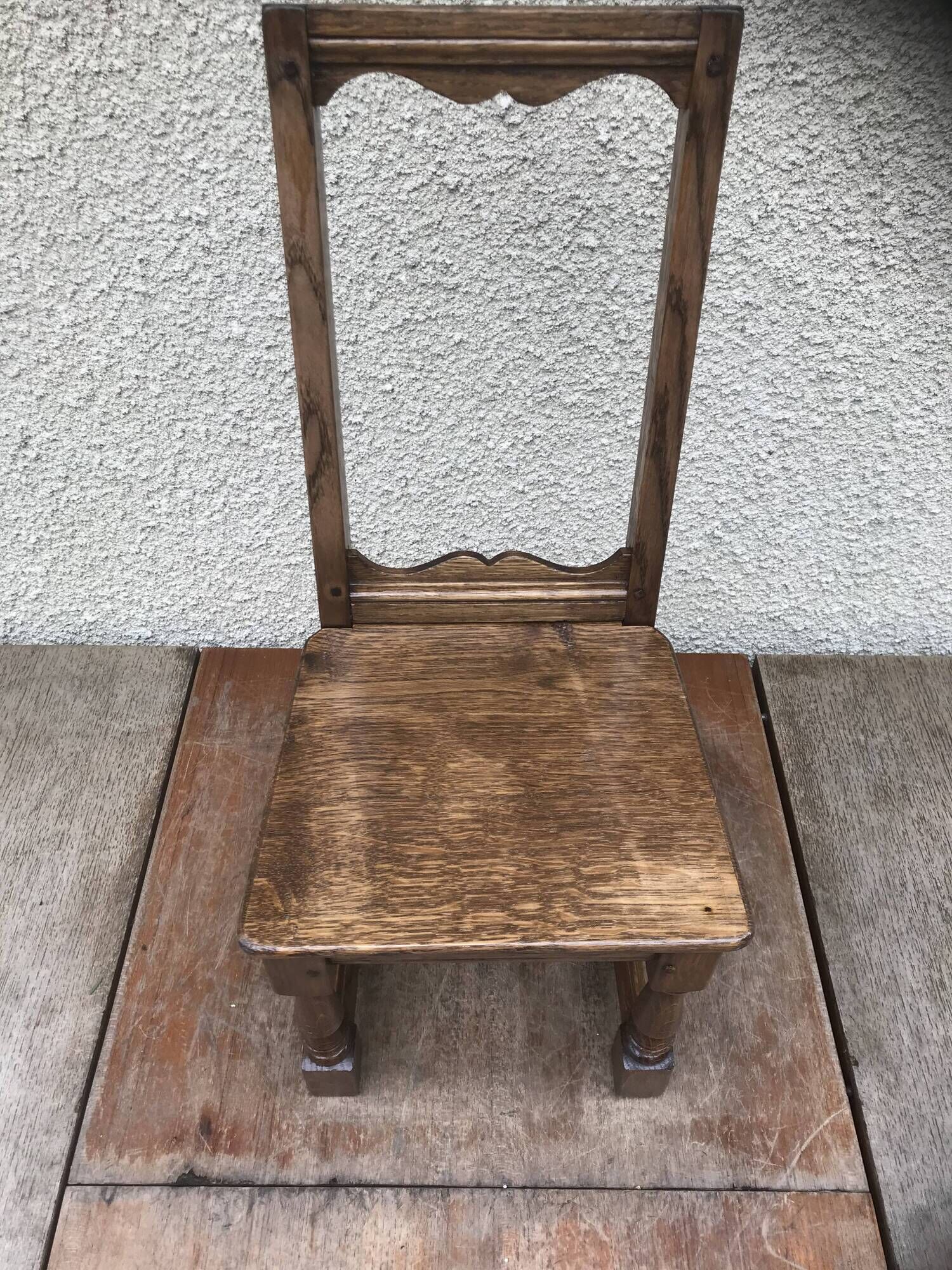 Former lorraine baby chair assise child light vintage wood