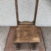 Former lorraine baby chair assise child light vintage wood