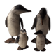 Family of 4 wooden penguins art deco