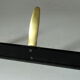 Rockabilly wall mounted metal  and brass coat rack with 3 hooks, vintage from the 1950s