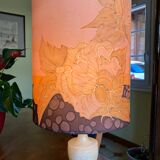 Alabaster foot lamp