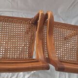 Lot de deux fauteuils artisanaux anciens pour enfants