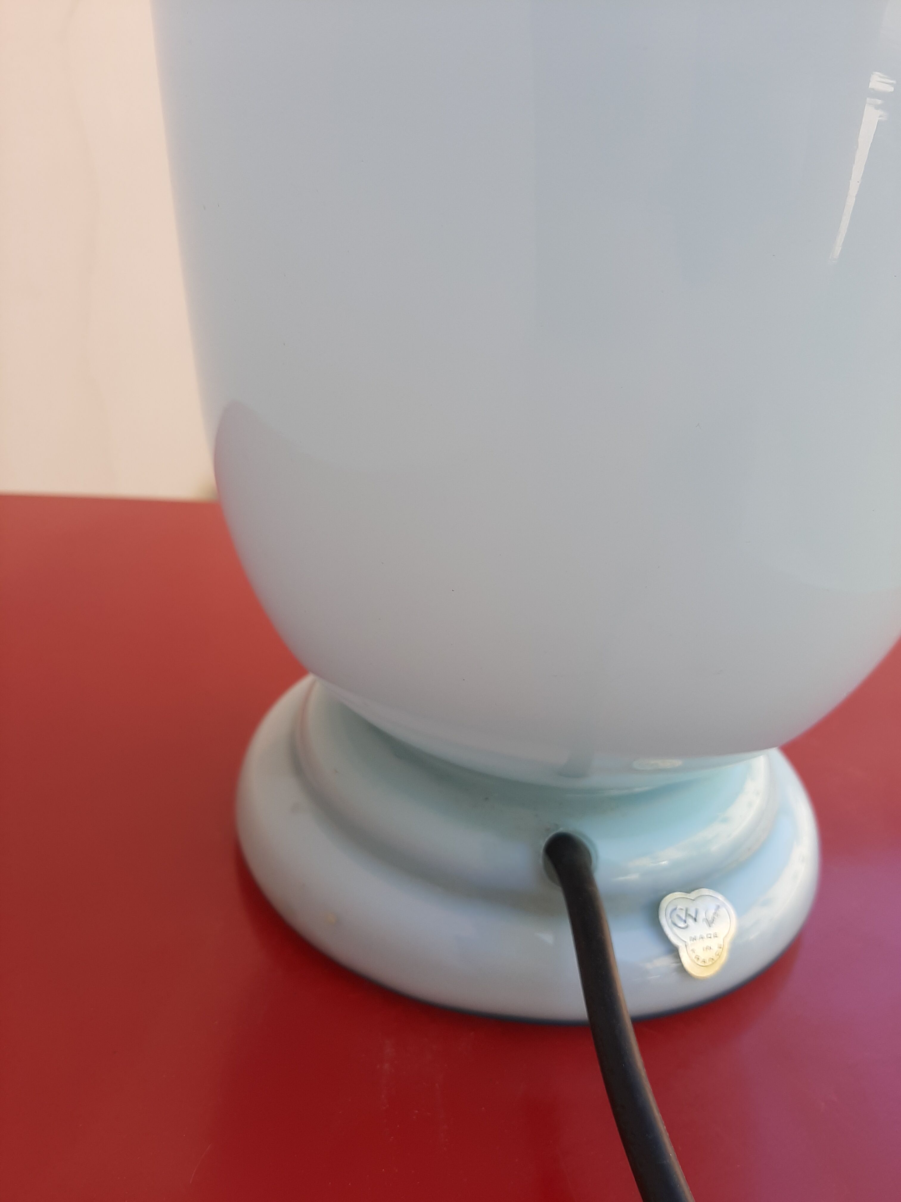 Art deco opaline lamp