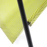 Porte-revues vintage Pilastro – jaune et noir des années 1950, style Mathieu Matégot, design néerlandais de Tjerk Reijenga pour Artimeta